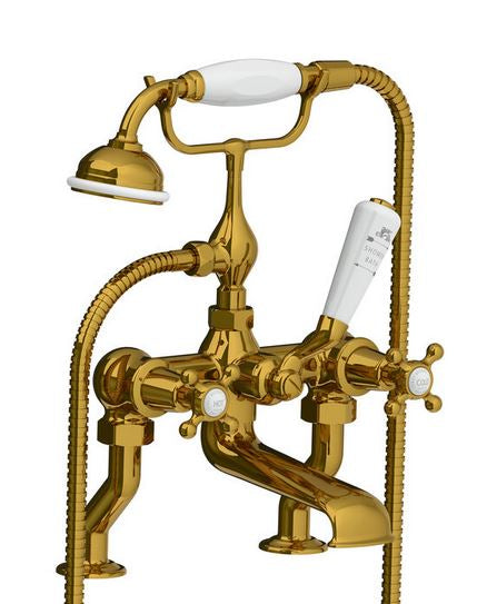 Lefroy Brooks Connaught Bath Shower Mixer w/ Hose & Handset