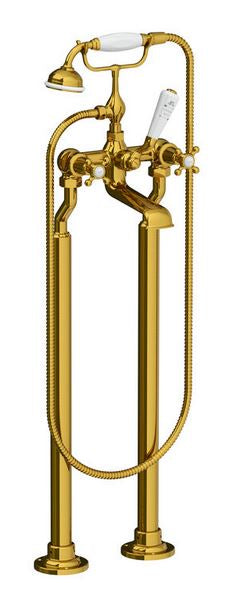 Lefroy Brooks Connaught Bath Shower Mixer With Standpipes - S/Nickel