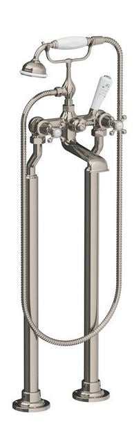 Lefroy Brooks Connaught Bath Shower Mixer With Standpipes - S/Nickel