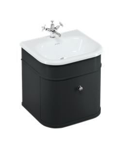 Burlington Chalfont 550mm Single Drawer Unit Only - Matt Black (CH55MB)