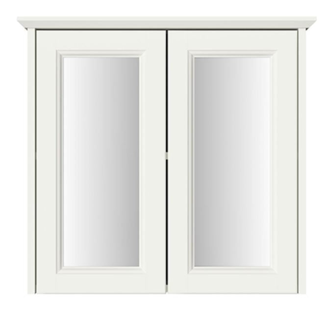 Caversham Double Door Mirrored Wall Cabinet Chantilly
