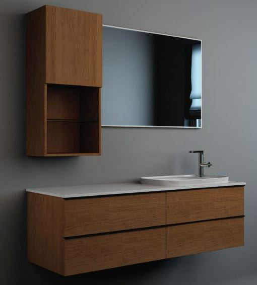 Essentials Liberty 1500mm 4 Drawer Cabinet in Cherry Walnut