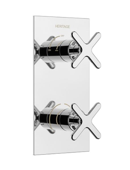 Salcombe 1 Outlet 2 Handle Concealed Shower Valve