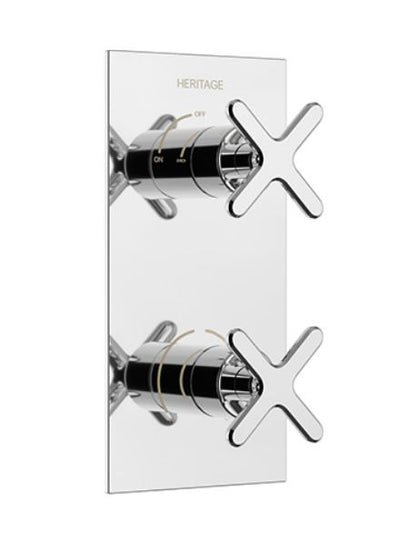 Salcombe 1 Outlet 2 Handle Concealed Shower Valve