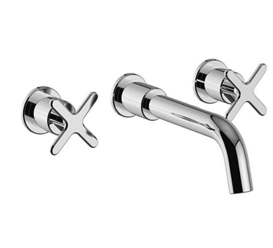 Salcombe 3TH Wall Mounted Basin Mixer Chrome