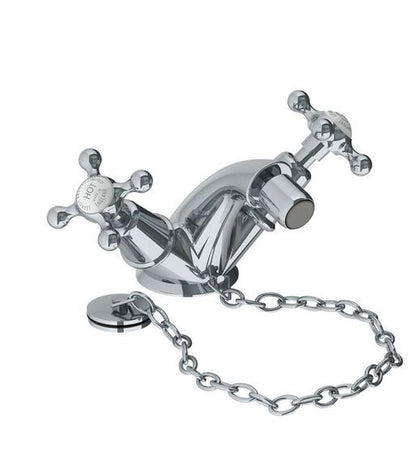 Lefroy Brooks Connaught Monobloc Bidet Mixer With Plug & Chain Waste (choose finish)