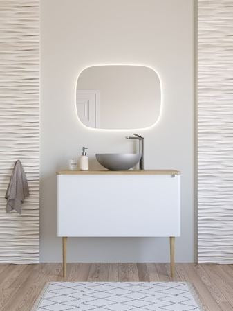 Crosswater Circus Brushed Steel Effect Countertop Basin 400mm