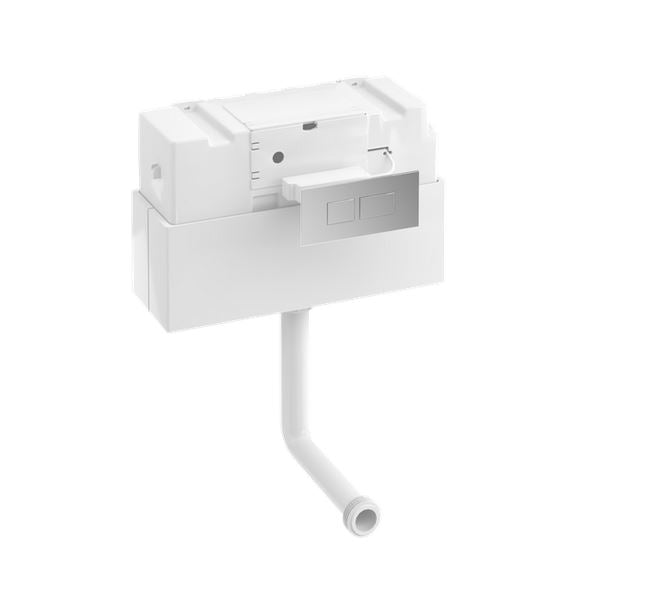Britton Top/Front Access Concealed Cistern & Chrome Flush Plate