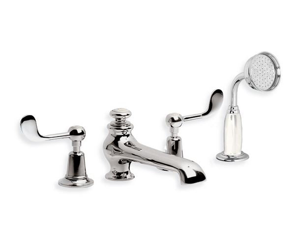 Lefroy Brooks Connaught Four Hole Bath Set w/ Hand Shower