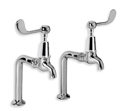Lefroy Brooks Connaught Lever Kitchen Bib Taps & Pillars