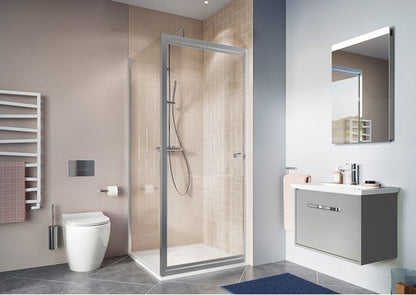 Crosswater Clear 6 800mm Infold Shower Door Clear Glass