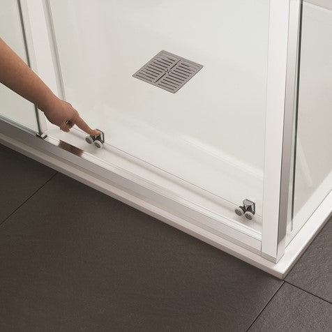Crosswater Clear 6 Quadrant 1200 x 900mm Shower Enclosure Black