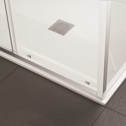 Crosswater Clear 6 1200 mm Sliding Shower Door Silver Frame