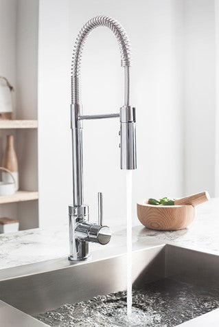 Crosswater Cook Side Lever Kitchen Mixer With Flexi Spray