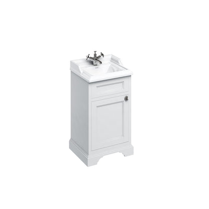 Burlington Freestanding 50cm Unit With Door - Matt White