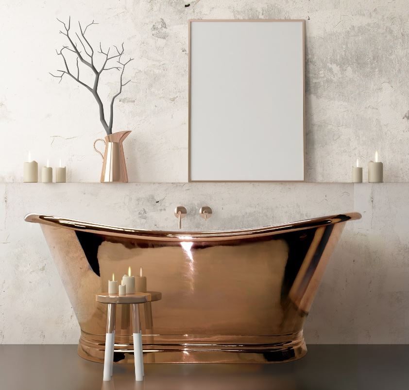 BC Designs Copper Boat Bath 1700 x 725mm