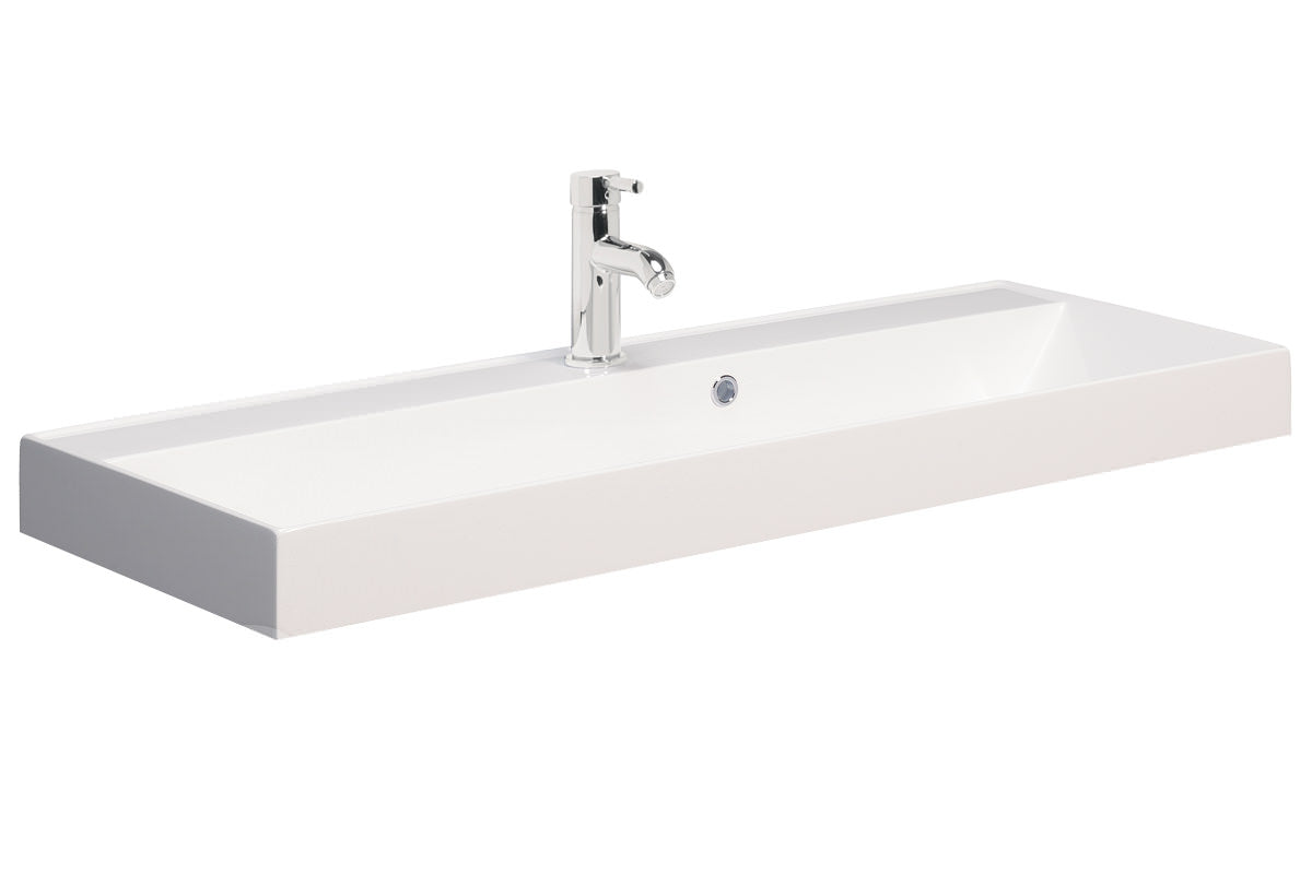 Crosswater Glide II 1000x450mm Wall Hung Vanity Unit - Matt Black