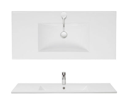 Crosswater Glide II 1000x450mm Wall Hung Vanity Unit  - White Gloss