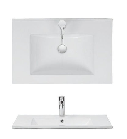 Crosswater Glide 710x470mm Top Washbasin 1 Tap Hole