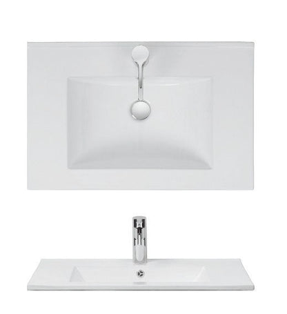 Crosswater Glide 710x470mm Top Washbasin 1 Tap Hole