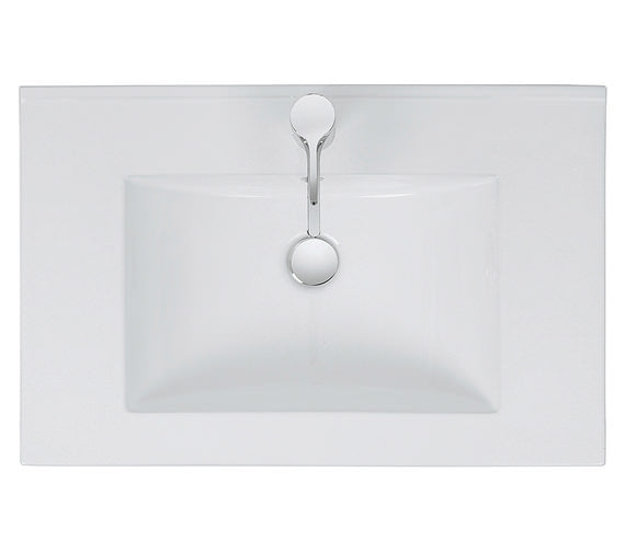 Crosswater Glide 710 x 470mm Square Counter Top Washbasin 3 Tap Hole