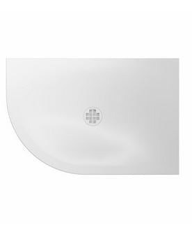 Crosswater Creo 1000 x 800 x 25mm Shower Tray Quadrant Right Hand Tray