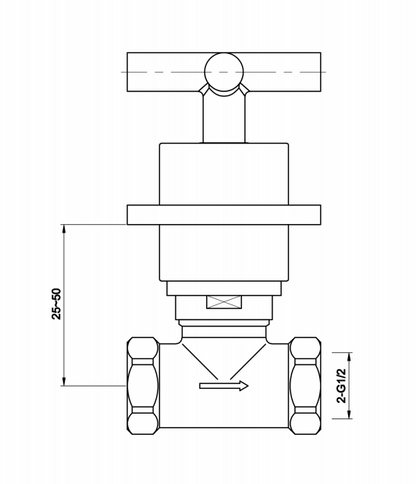 Just Taps Solex Concealed Stop Valves With Flange 3/4"