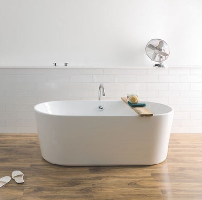 BC Designs Viado 1680 x 740mm Free Standing Bath Double Ended White Gloss