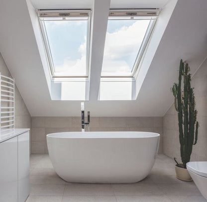 BC Designs Dinkee 1500 x 780mm Free Standing Bath Double Ended White Gloss