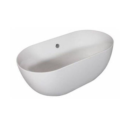 BC Designs Dinkee 1500 x 780mm Free Standing Bath Double Ended White Gloss
