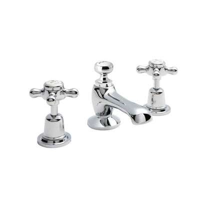 BC Designs Victrion Crosshead 3-hole Deck Basin Mixer