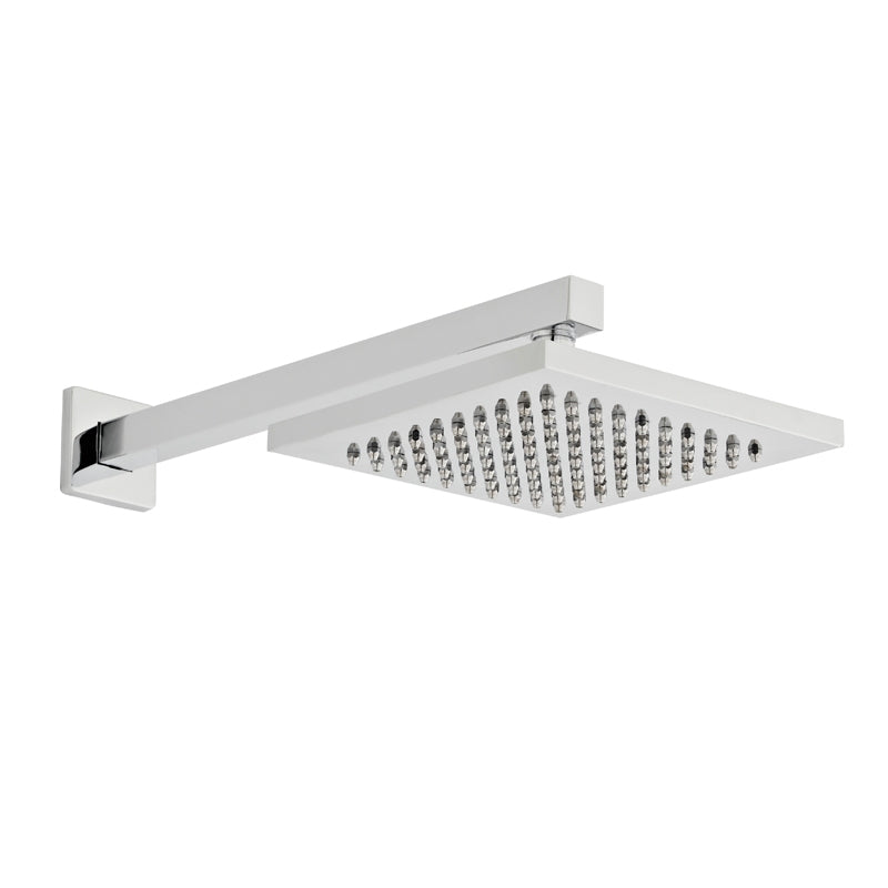 SW6 Cube Fixed Overhead Wall Mounted Drencher - Chrome
