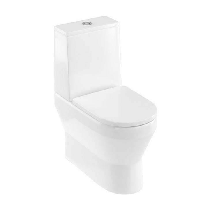 Curve2 Rimless Back To Wall Close Coupled Pan & SC Seat