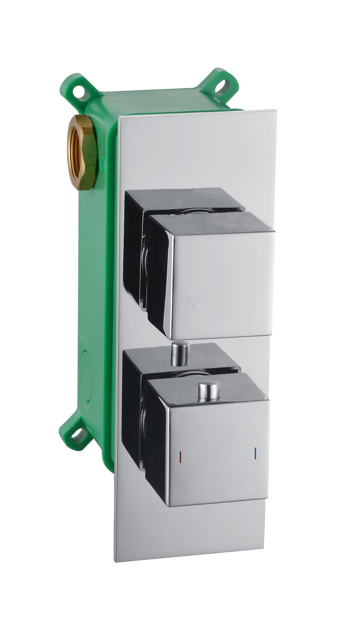 Square Chrome Concealed Shower Valve 1 outlet