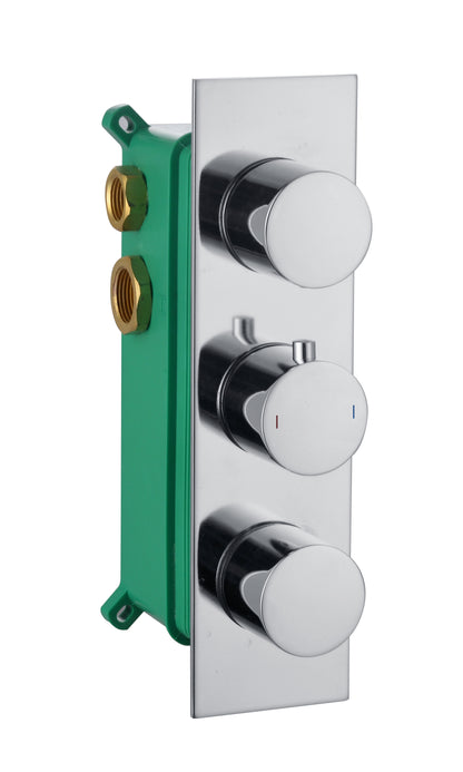 Lever Chrome Concealed Shower Valve 3 outlet