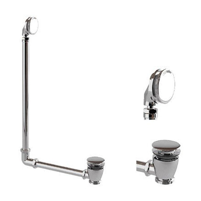 Clearwater Chrome Exposed Bath Click Clack Bath Waste & Overflow