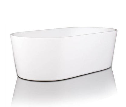 BC Designs Viado 1780 x 740mm Free Standing Bath Double Ended White Gloss