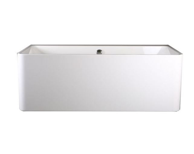 BC Designs Murali 1720 x 740mm Free Standing Back To Wall Double Ended Bath White Gloss