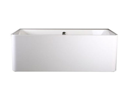 BC Designs Murali 1720 x 740mm Free Standing Back To Wall Double Ended Bath White Gloss