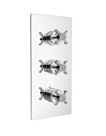 Dawlish Twin Outlet Shower Valve Chrome