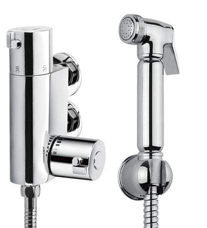 Experience Comfort with the Thermostatic Chrome Douche Set
