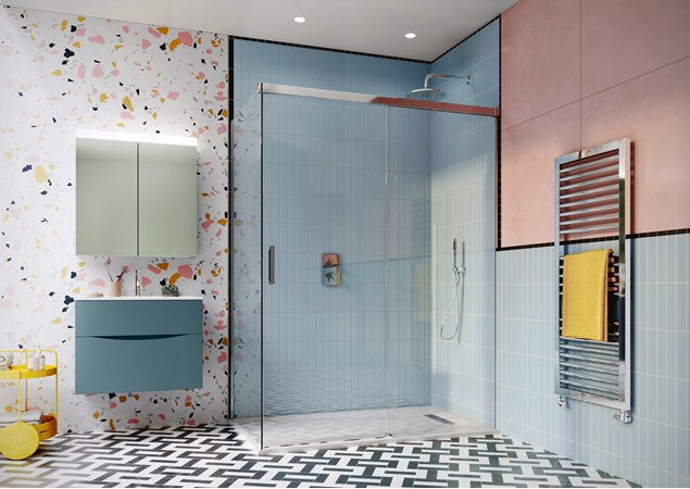 Crosswater Design 800mm Side Panel For Sliding Shower Door