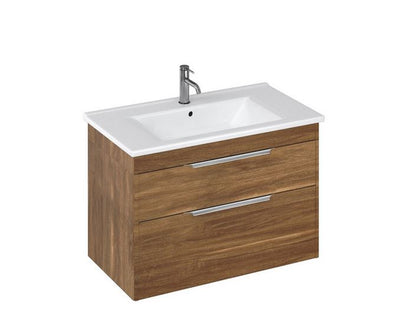 Shoreditch 85cm double drawer Vanity Unit - Caramel