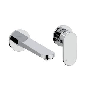 Crosswater Drift 2 Hole Basin Set Wall Mounted - Chrome