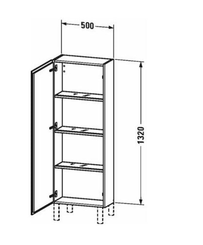 Duravit L-Cube Semi-Tall Cabinet