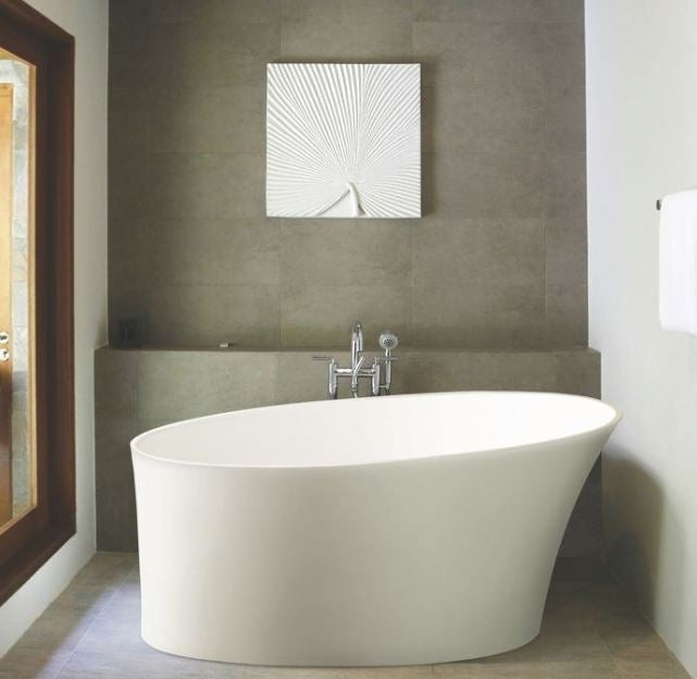 BC Designs Delicata 1520 x 715mm Composite Free Standing Slipper Bath Polished White