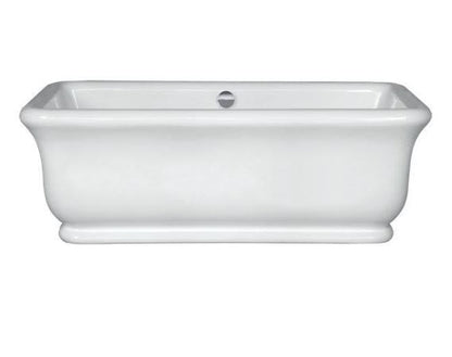 BC Designs Senator 1804 x 850mm Solid Surface Free Standing Bath Double Ended Polished White