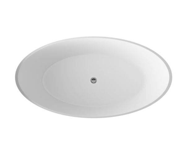 BC Designs Esseta 1510 x 760mm Composite Free Standing Bath Double Ended White Silk Matt