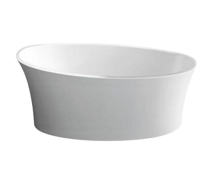 BC Designs Delicata 1520 x 715mm Composite Free Standing Slipper Bath Polished White