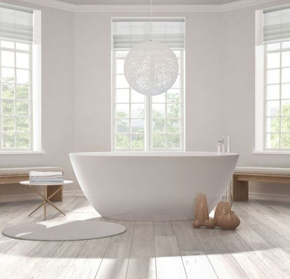 BC Designs Esseta 1510 x 760mm Composite Free Standing Bath Double Ended White Silk Matt